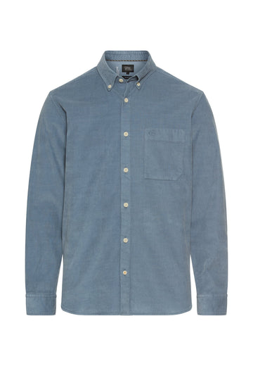 Langarmshirt mit Button-Down-Kragen