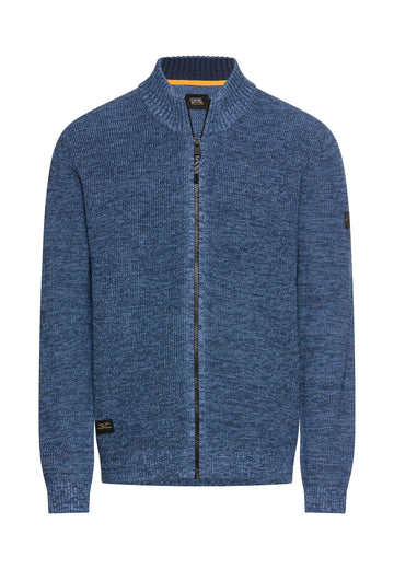 Strickjacke mit Bomberkragen