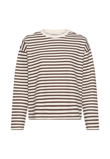 Sweatshirt aus Baumwoll-Mix mit Rundhalsausschnitt