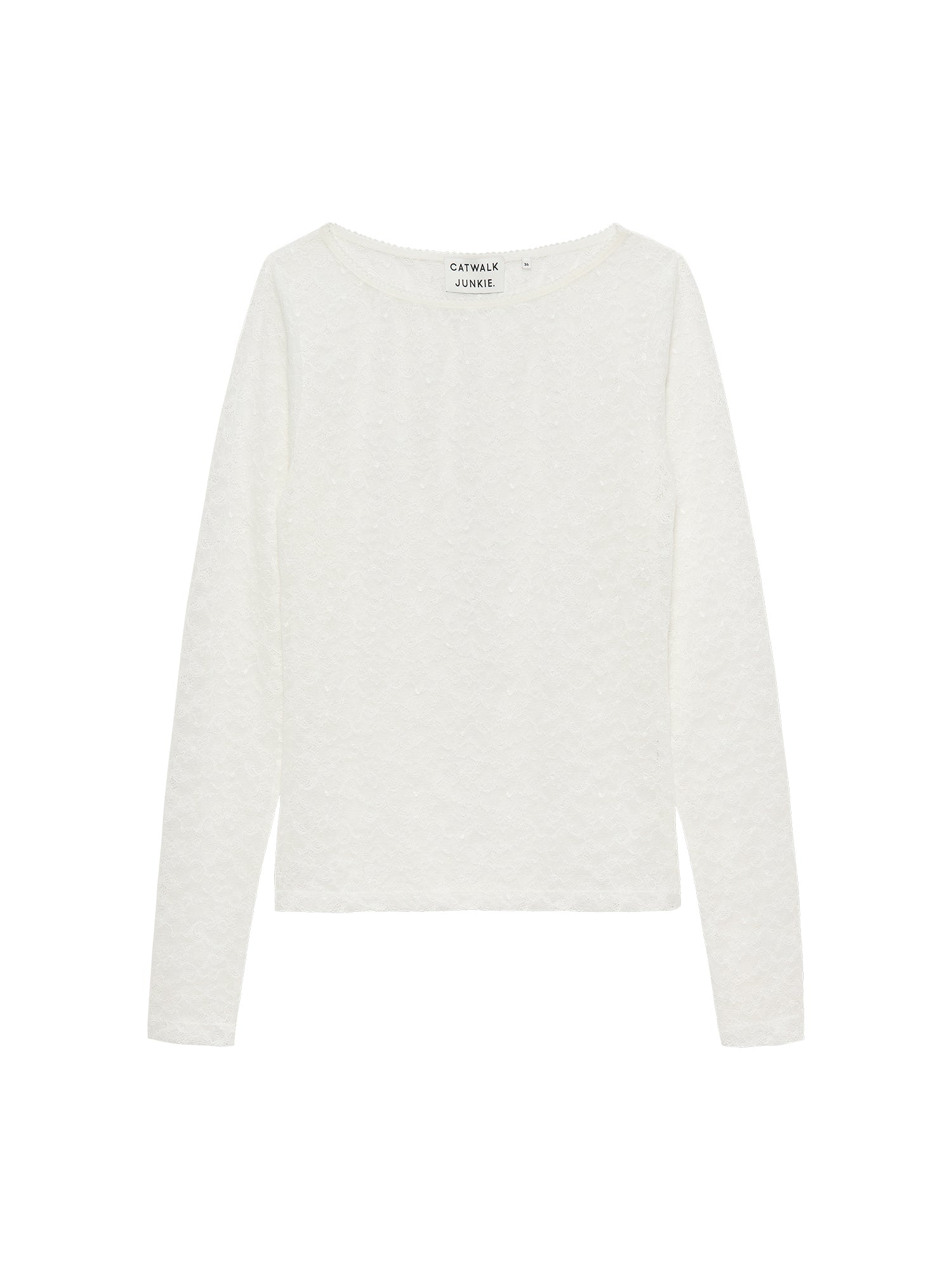 Catwalk Junkie Langarmshirts  weiß