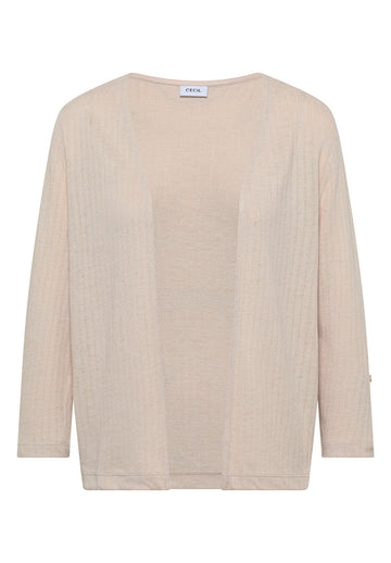 3/4-Arm Jacke in Strick-Optik