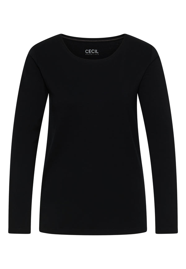 Cecil Langarmshirts  schwarz