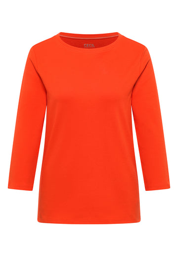 Basic Shirt in Unifarbe