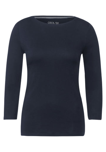 Basic Shirt in Unifarbe