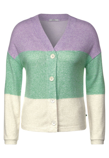 Blockstreifen Strickjacke