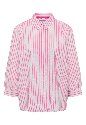 Bluse in Seersucker Qualität