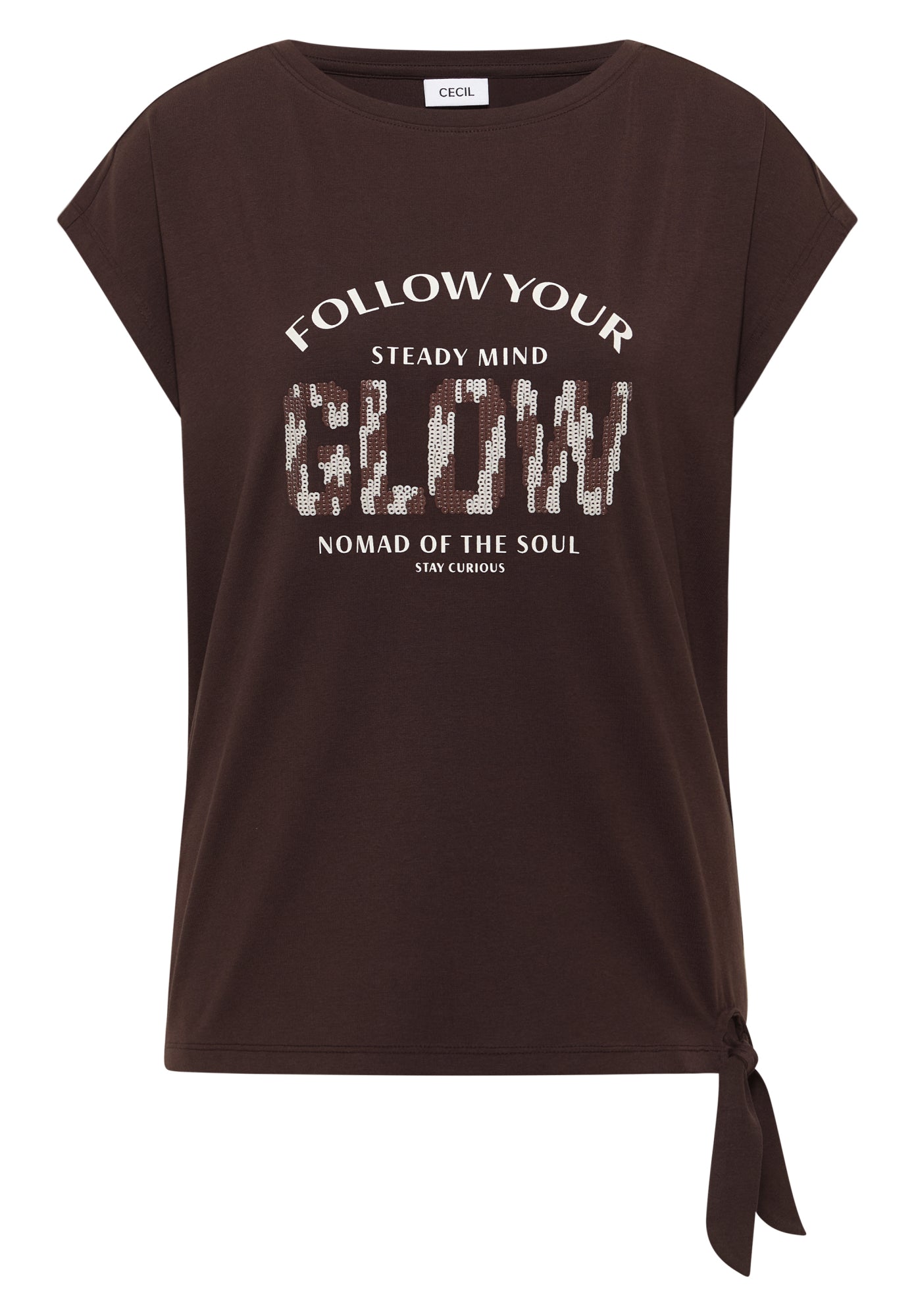 Cecil T-Shirts  braun