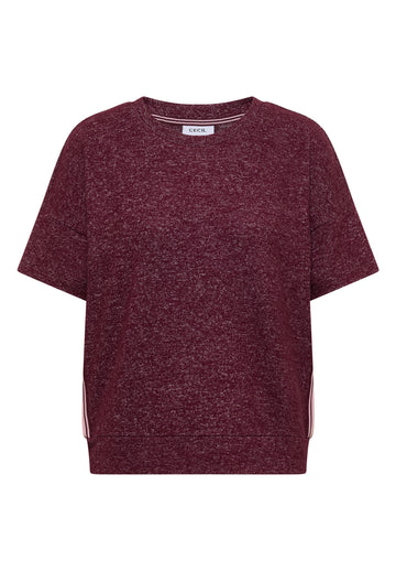 Dropped Shoulder Shirt mit Rundhals und Tape