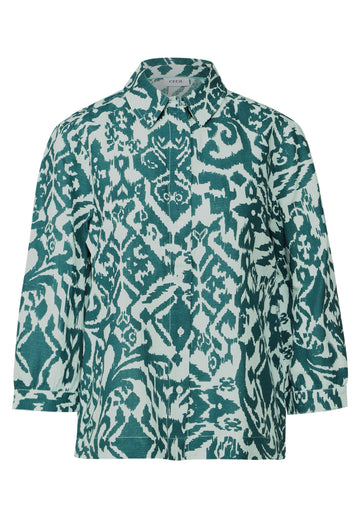 Gemusterte Hemdbluse