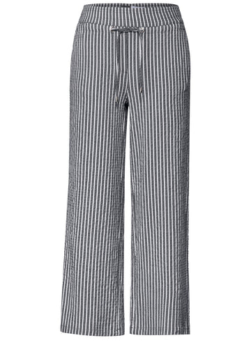 Gestreifte Seersucker Hose