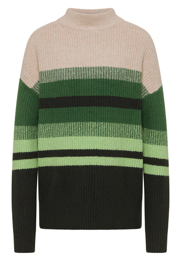 Gestreifter Mouliné Pullover