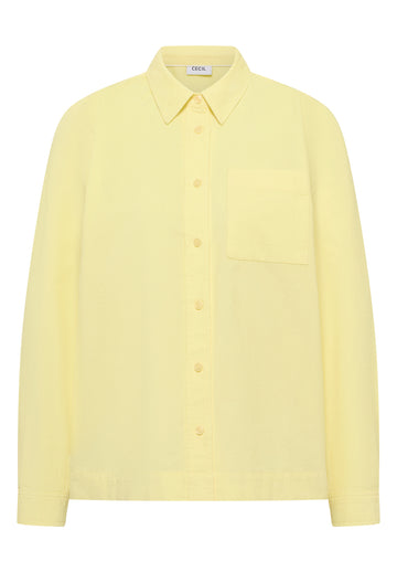 Hemdbluse in Unifarbe