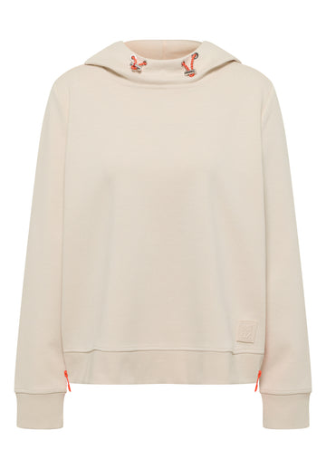 Hoodie mit Zipper-Details