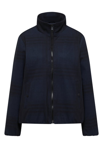 Jacke im Karo-Design mit Wolloptik