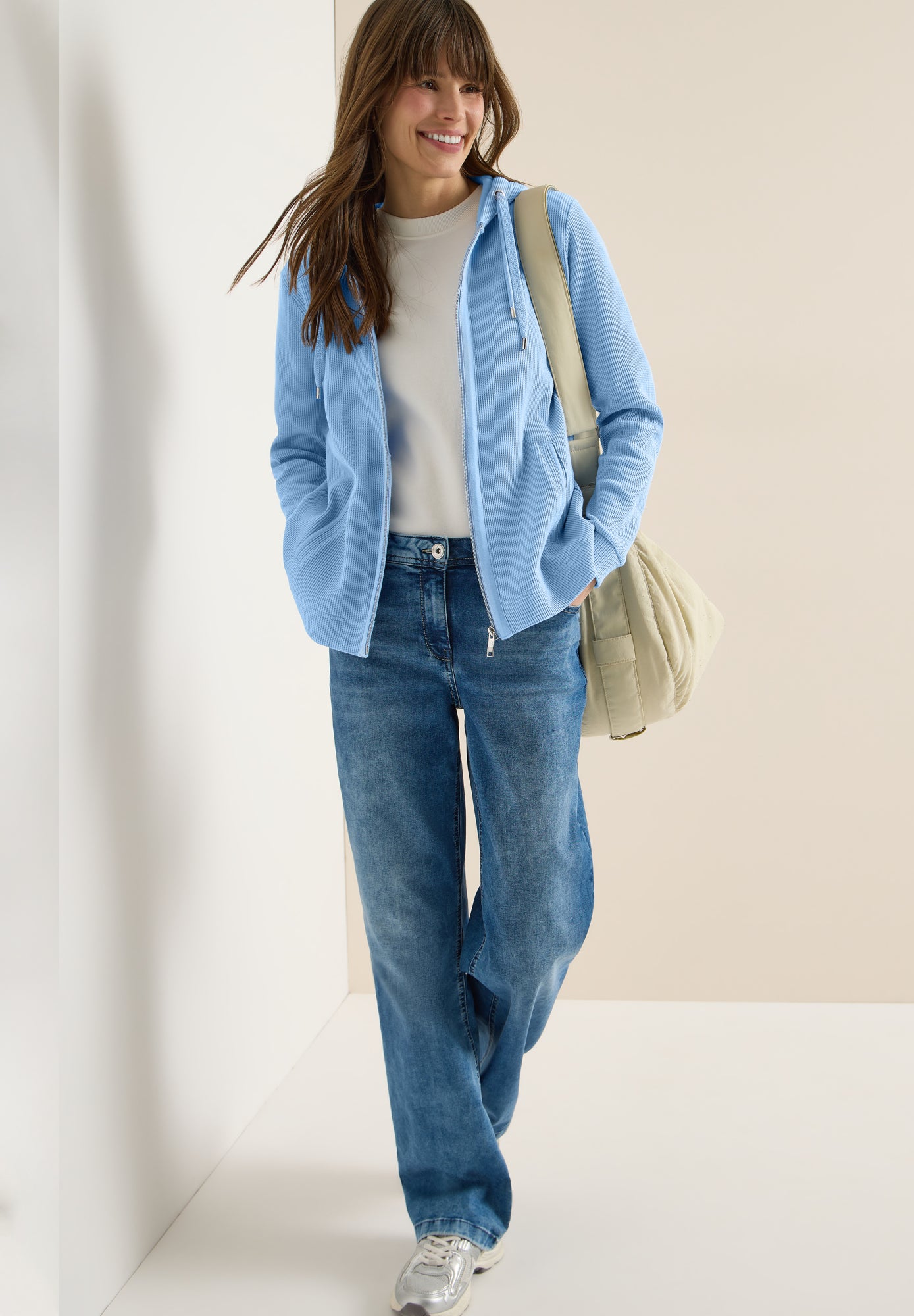 Cecil Sweatjacken  hellblau