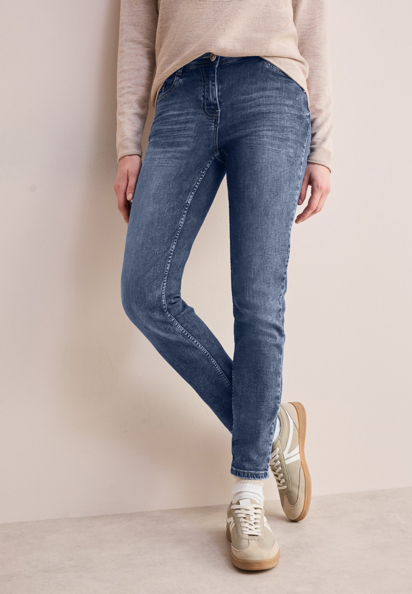 Cecil Skinny, Slim  dunkelblau