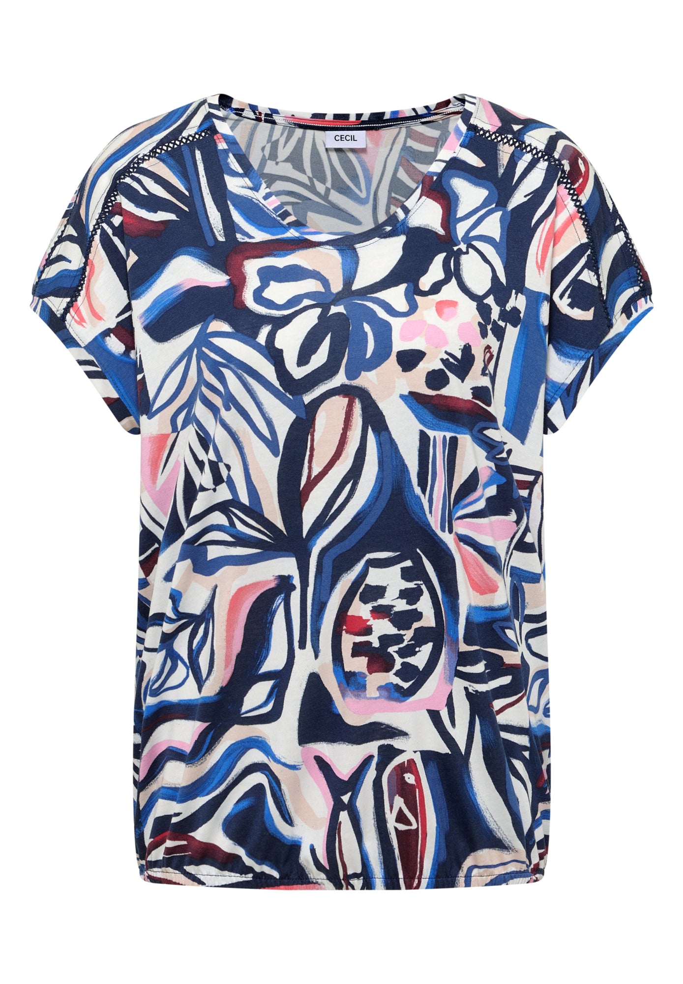 Cecil T-Shirts  blau