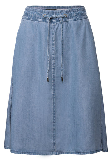 Knielanger Denim Rock