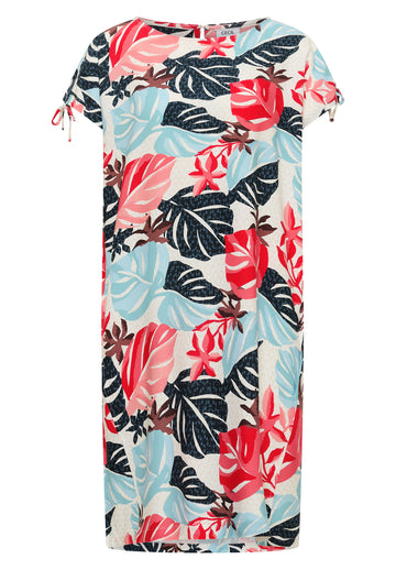 Knielanges Kleid mit Capsleeves