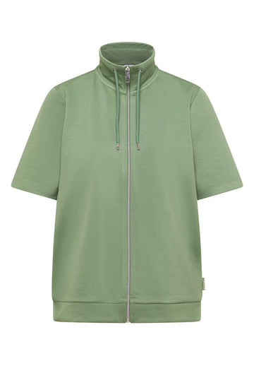 Kurzarm-Jerseyjacke mit Struktur