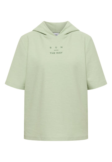 Kurzarm Hoodie Shirt mit Kapuze