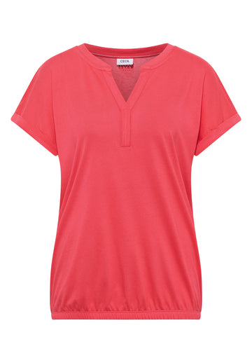 Kurzarm Shirt im Tunika-Look