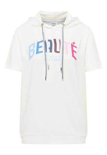 Kurzarm T-Shirt mit Kapuze