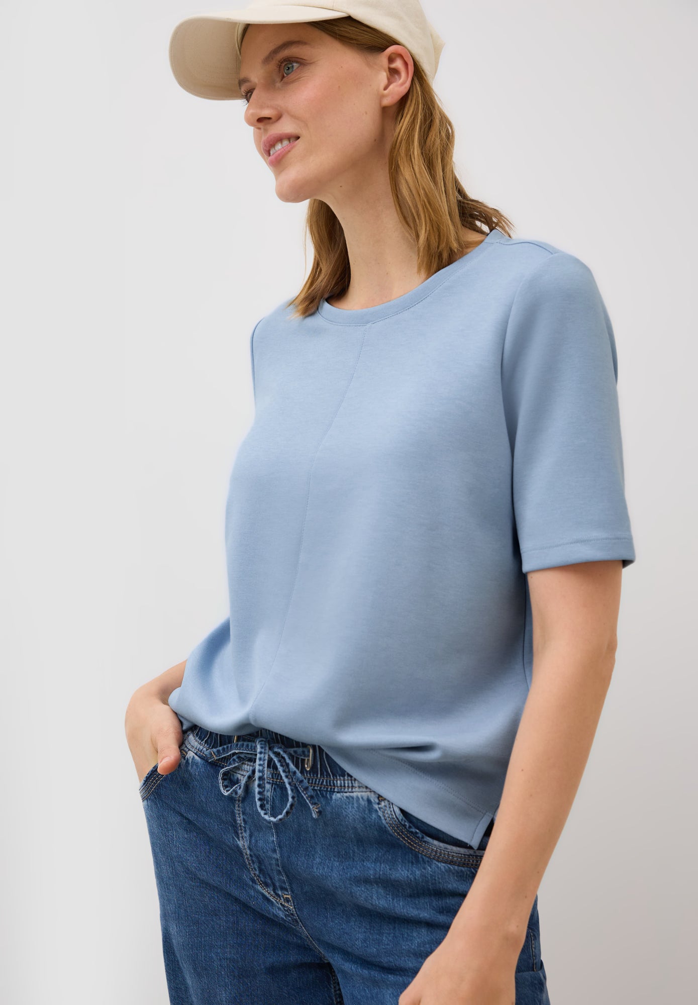 Cecil T-Shirts  hellblau