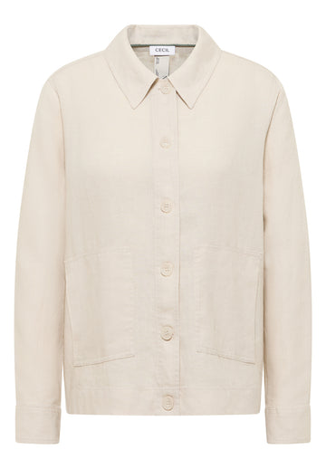 Langarm Bluse mit Hemdkragen