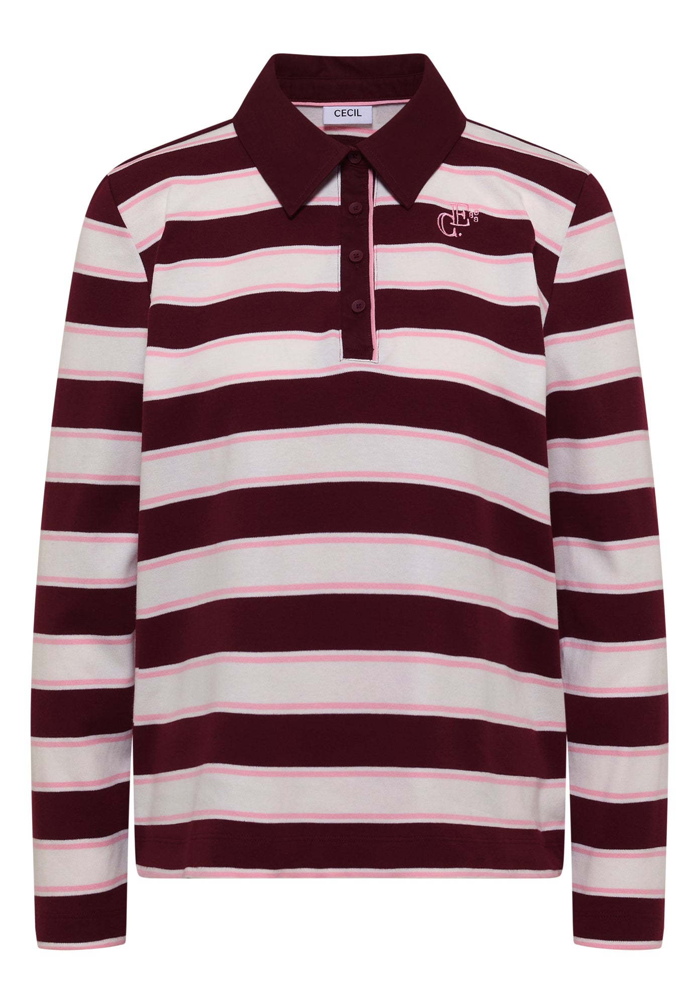 Cecil Langarmshirts  dunkelrot