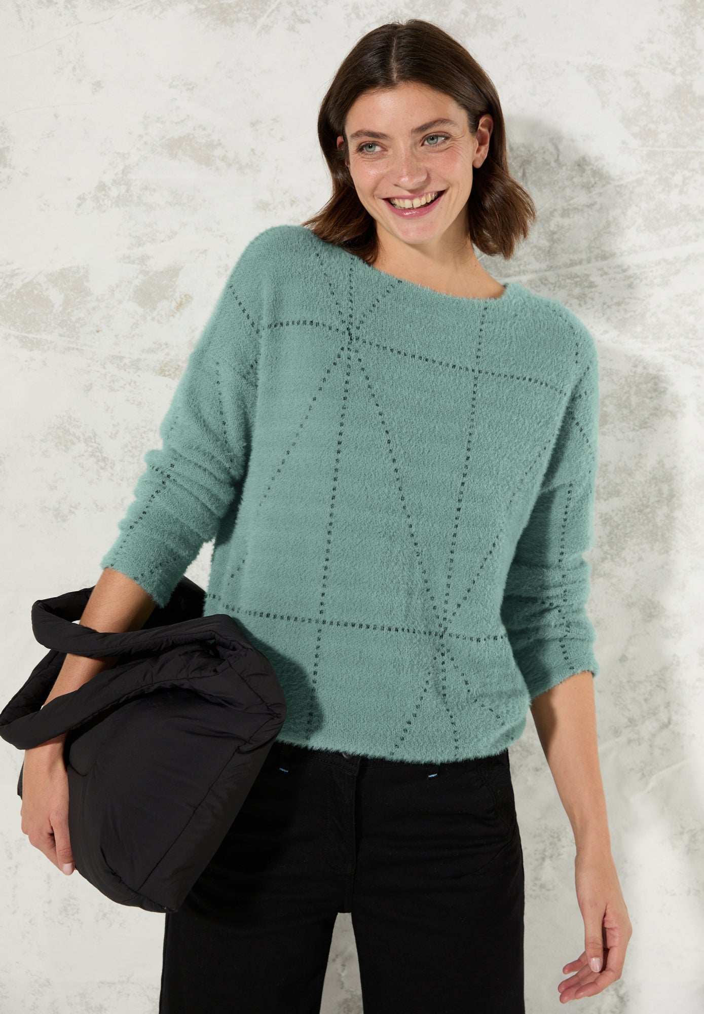 Cecil Langarmshirts  grün