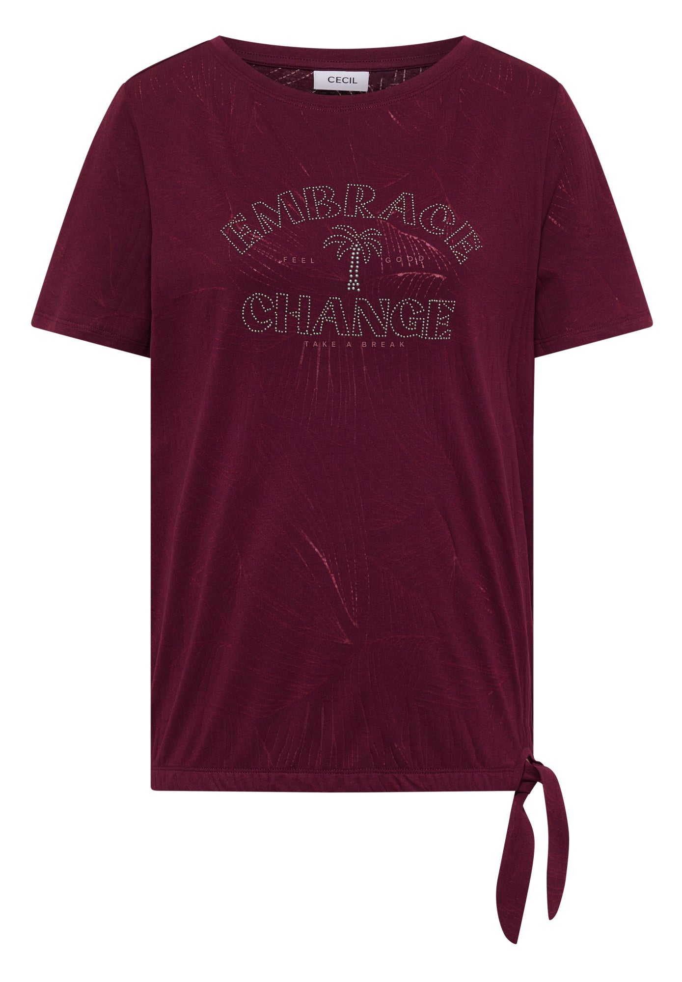 Cecil T-Shirts  bordeaux