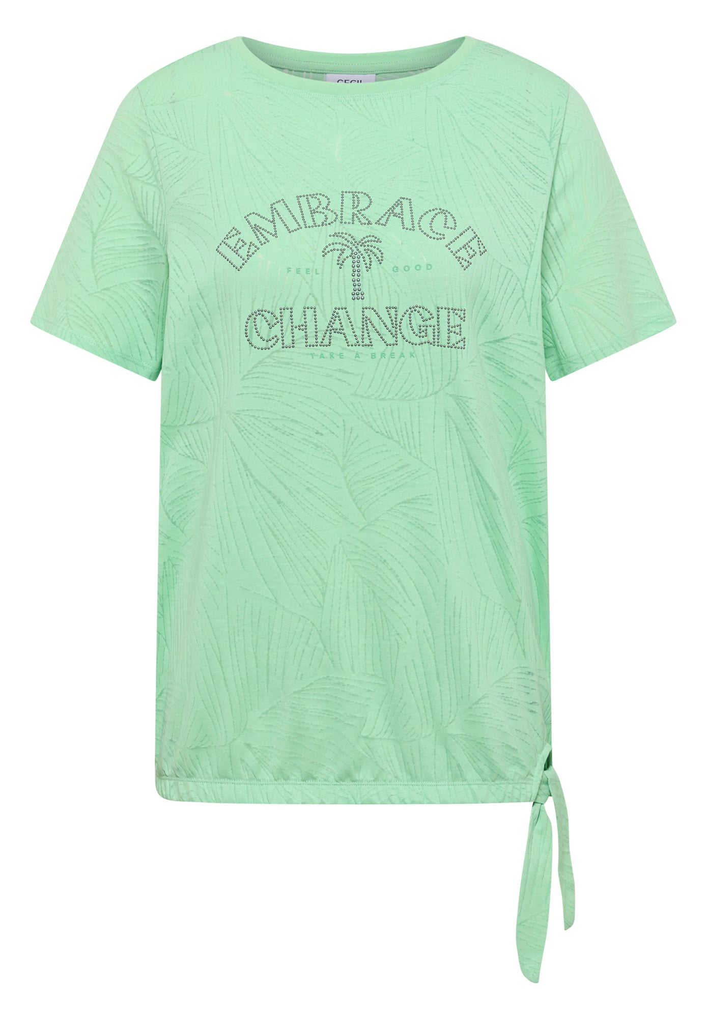 Cecil T-Shirts  hellgrün