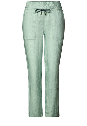 Leinenhose im Casual Fit