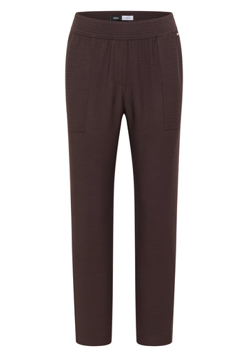 Mid Waist Slim Leg Hose im Loose Fit