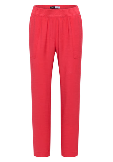 Mid Waist Slim Leg Hose im Loose Fit