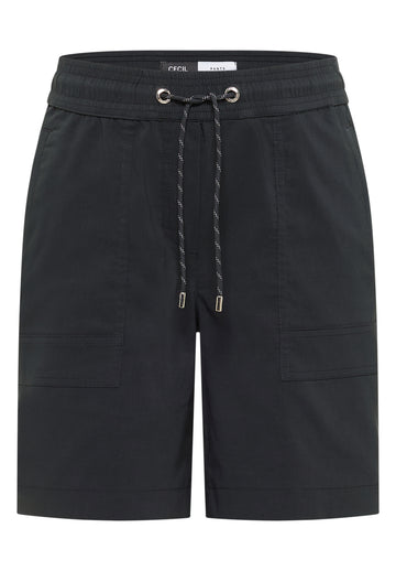 Mid Waist Straight Leg Shorts im Loose Fit