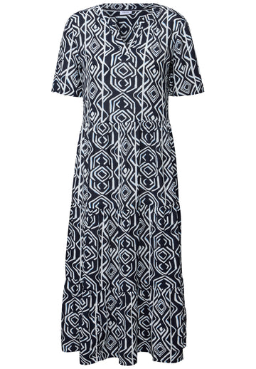 Midi-Kleid mit Volants