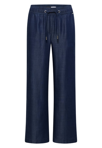NEELE Wide Leg Hose in Denim-Optik