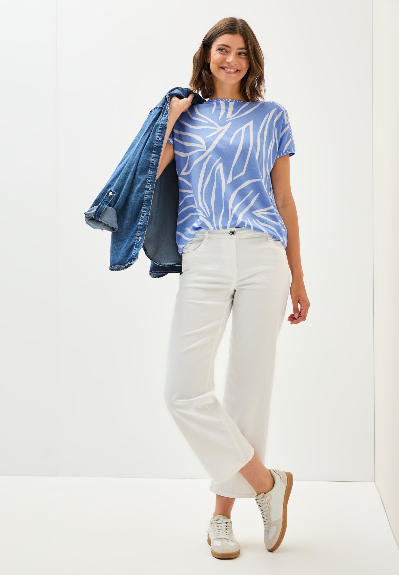 Cecil T-Shirts  hellblau