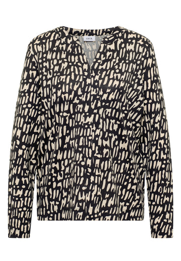 Print-Shirt im Tunika-Look