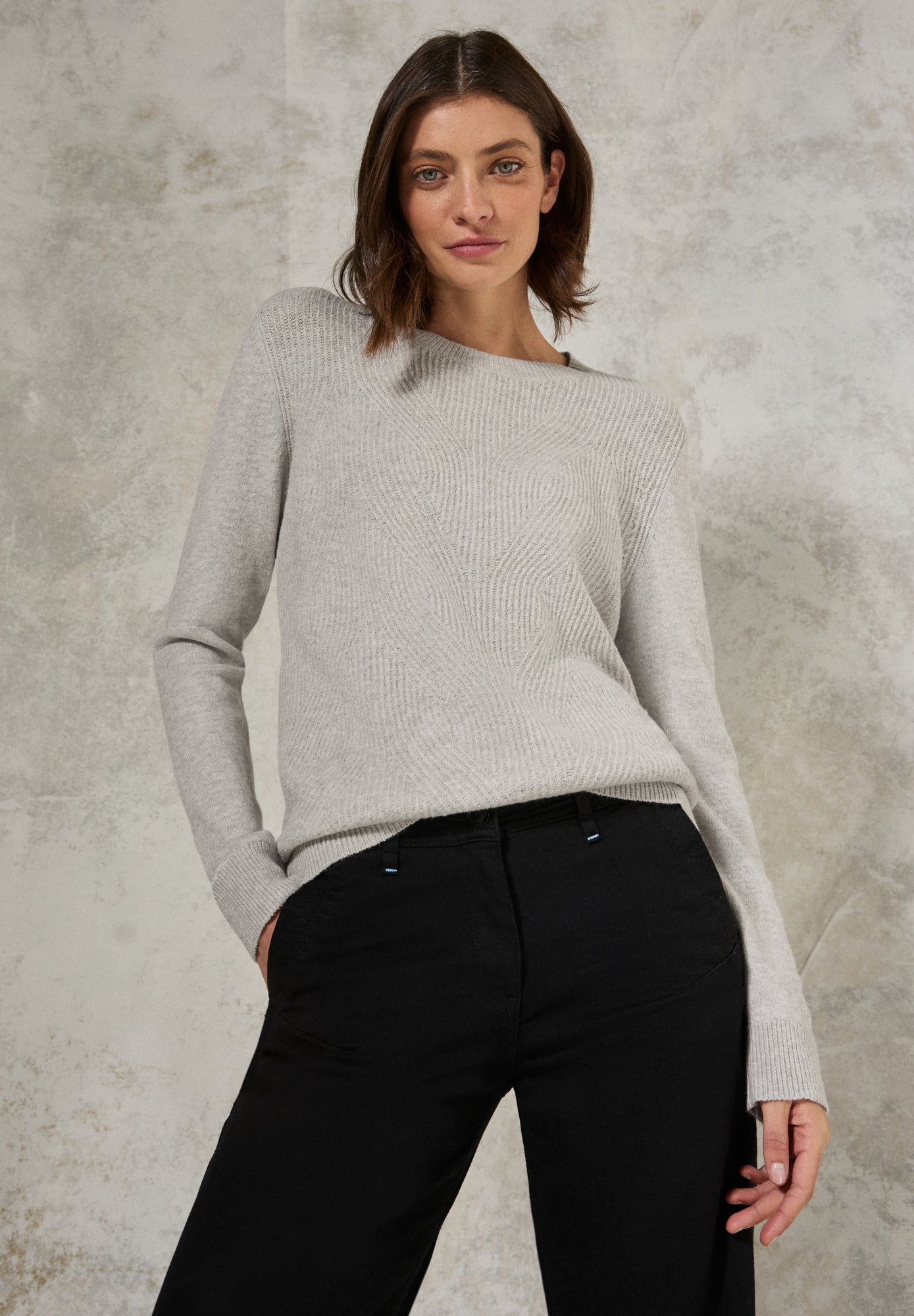 Cecil Pullover  hellgrau