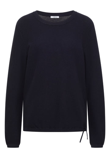 Pullover mit Rundhals und Struktur