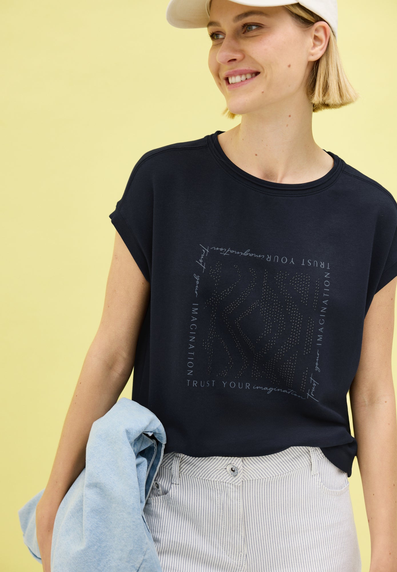 Cecil T-Shirts  blau