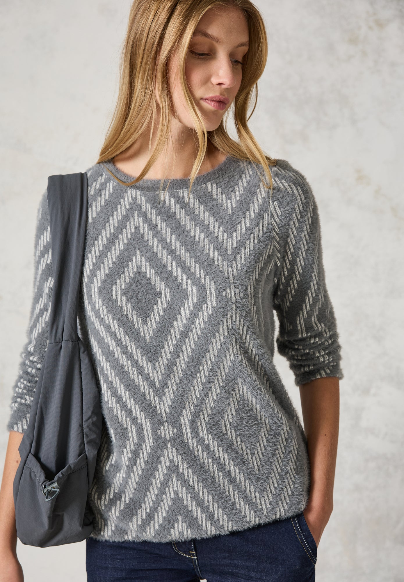 Cecil Langarmshirts  grau