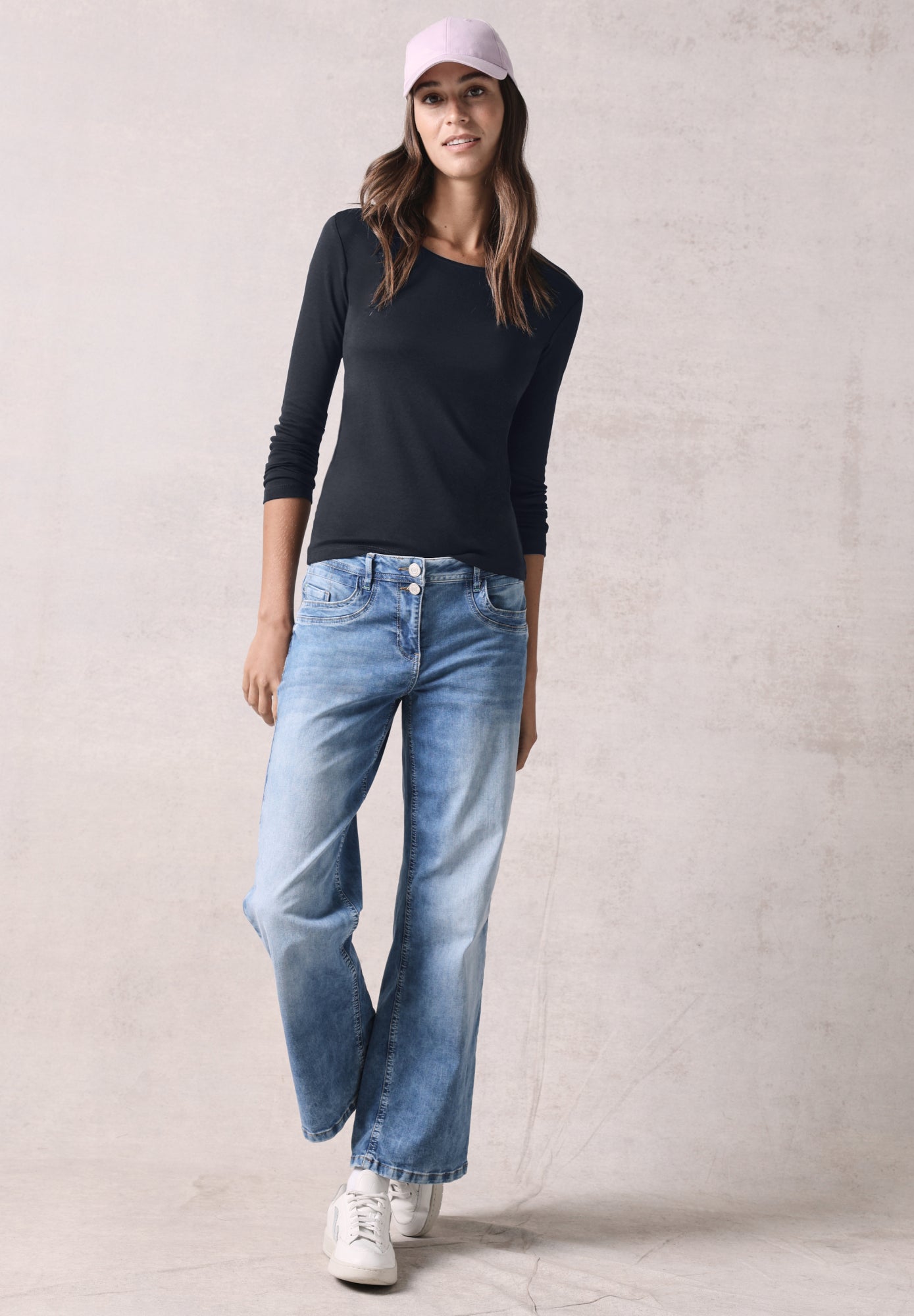 Cecil Langarmshirts  blau