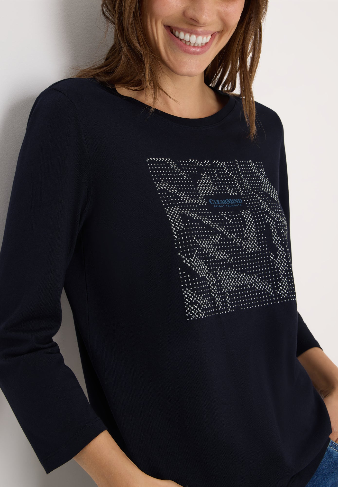 Cecil 3/4-Shirts  dunkelblau