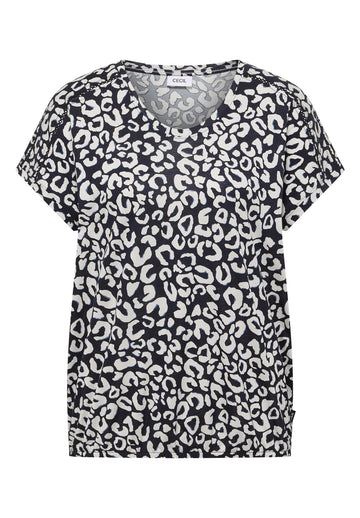 Shirt mit Spitzendetail