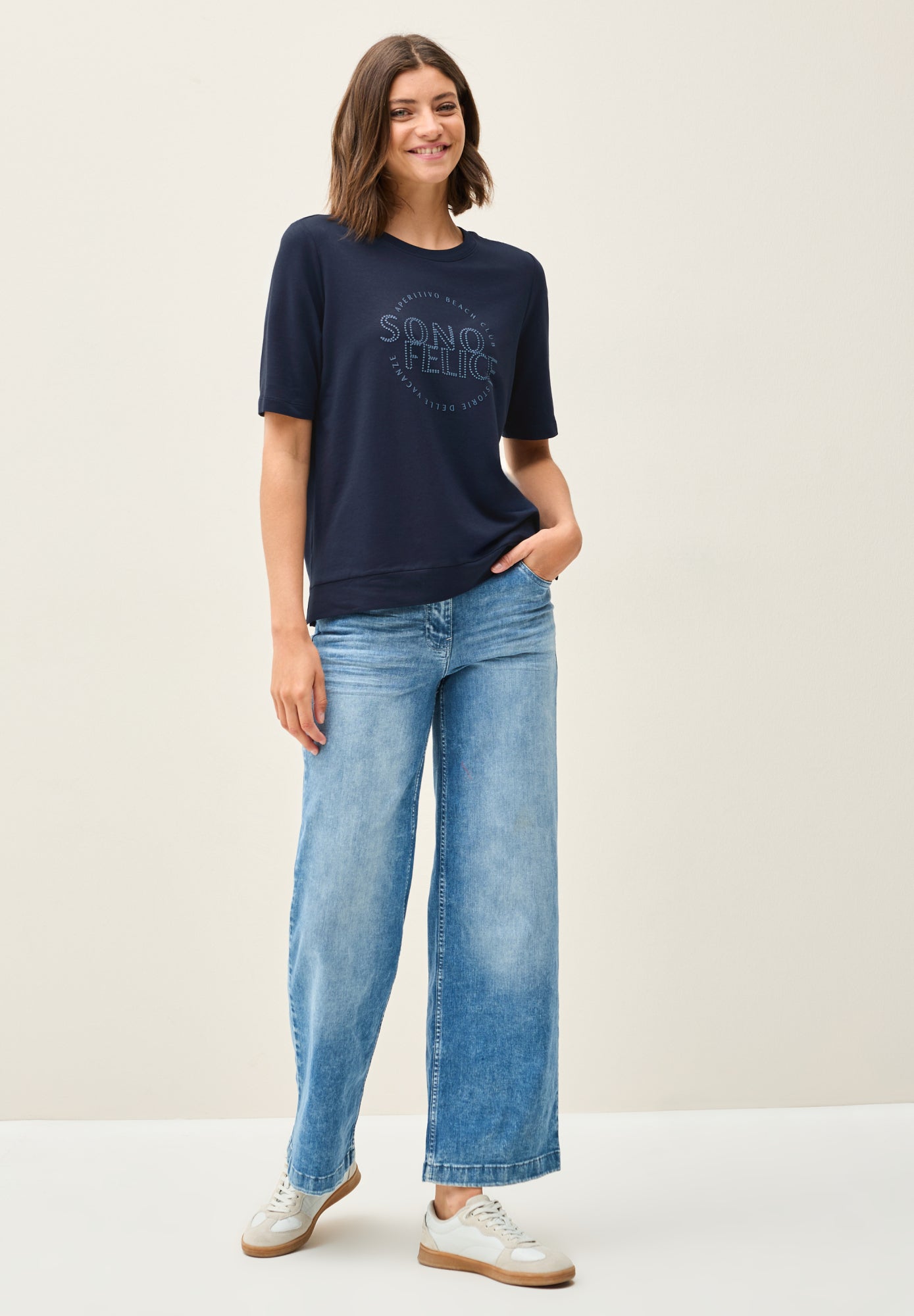 Cecil T-Shirts  dunkelblau