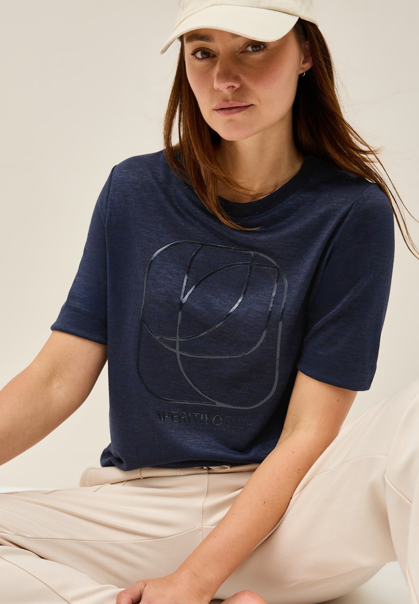 Cecil T-Shirts  dunkelblau